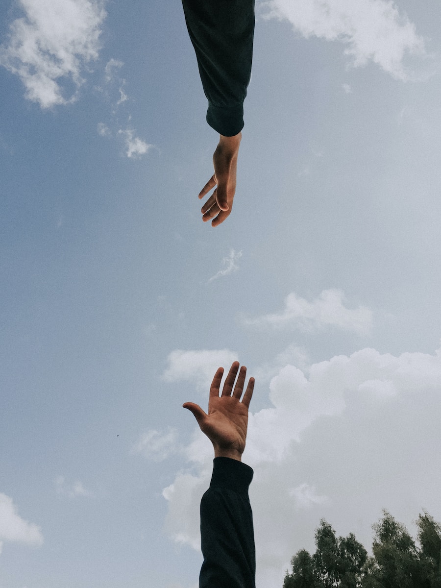 Discernment Counseling two person's arms